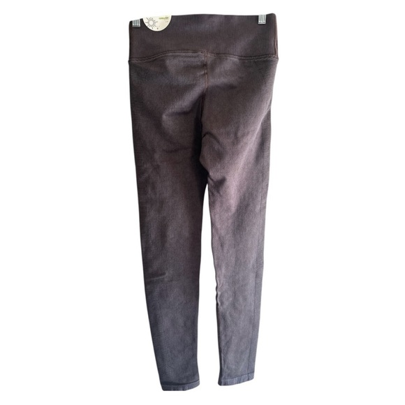 Brown Stretchy Leggings with Wide Waistband - Picture 2 of 8